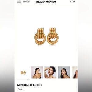 HEAVEN MAYHEM MINI KNOT GOLD